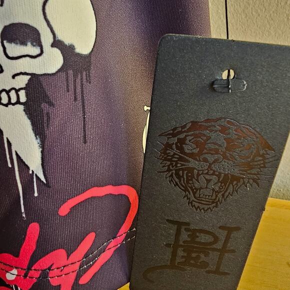 NwT Ed Hardy Skull Sport Tank Sz XL Y2K Skater Grunge Punk Alternative Metal - Picture 4 of 6